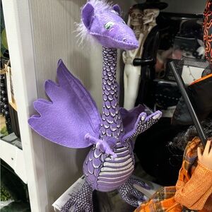 Reserved for Rae. Purple stuffed dragon